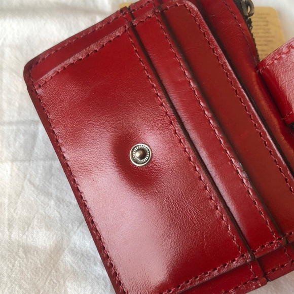 Patricia Nash Cassis Leather ID Wallet/Card Case Distressed Vintage Lava NWT - Picture 9 of 15